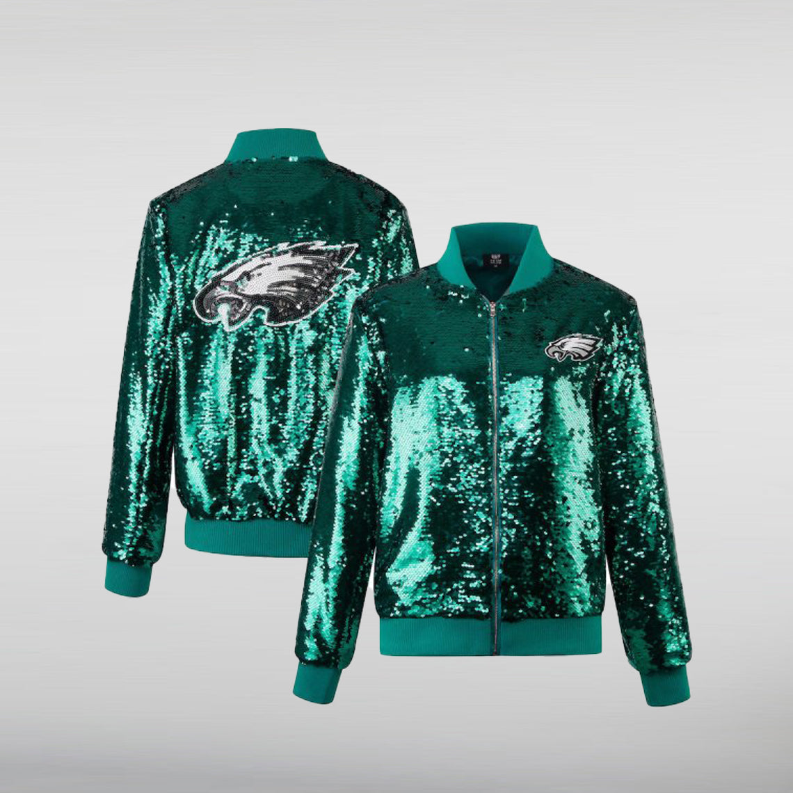 Philadelphia Eagles Green sequin jacket