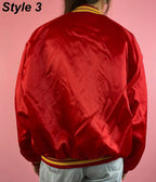 Kansas City Chiefs Satin Bomber Red Jacket