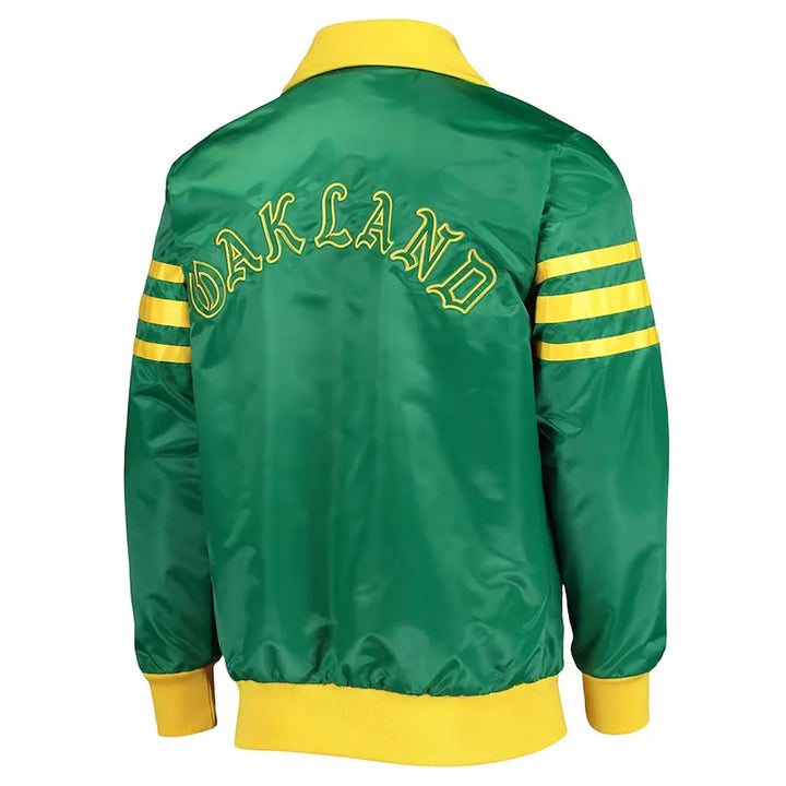 Oakland As Cooperstown Collection The Captain III Kelly Green Jacket