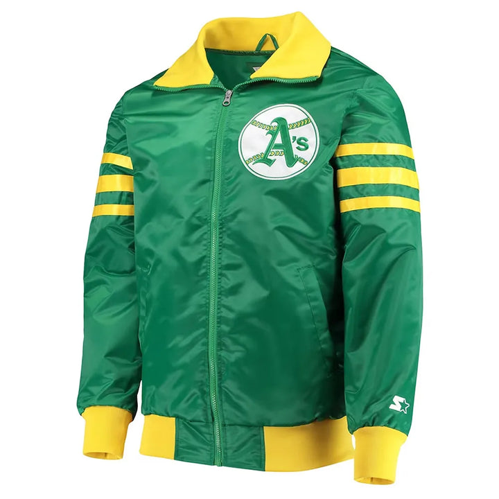 Oakland As Cooperstown Collection The Captain III Kelly Green Jacket