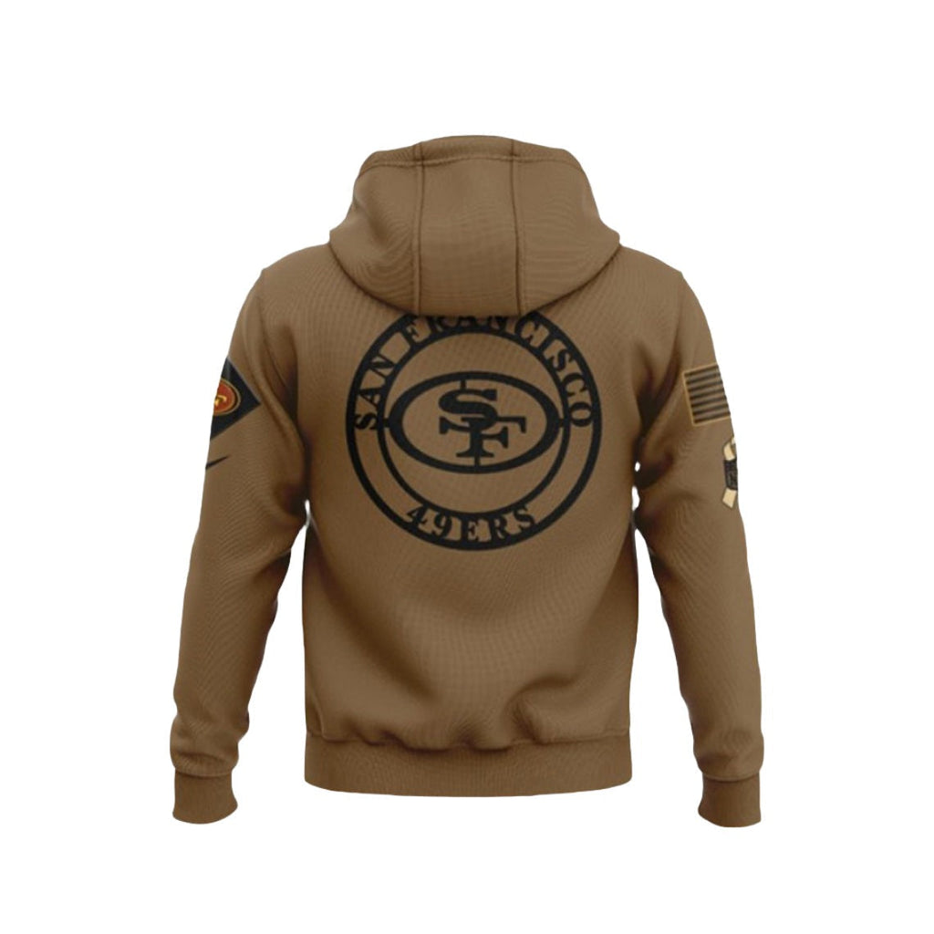 49ers Hoodie Salute to Service Hoodie, HNA Leather, Cotton Hoodie, 49ers-hoodie-salute-to-service-hoodie, Fleece Hoodie, hoodie, Pullover Hoodie, San Francisco, San Francisco Collection, San 