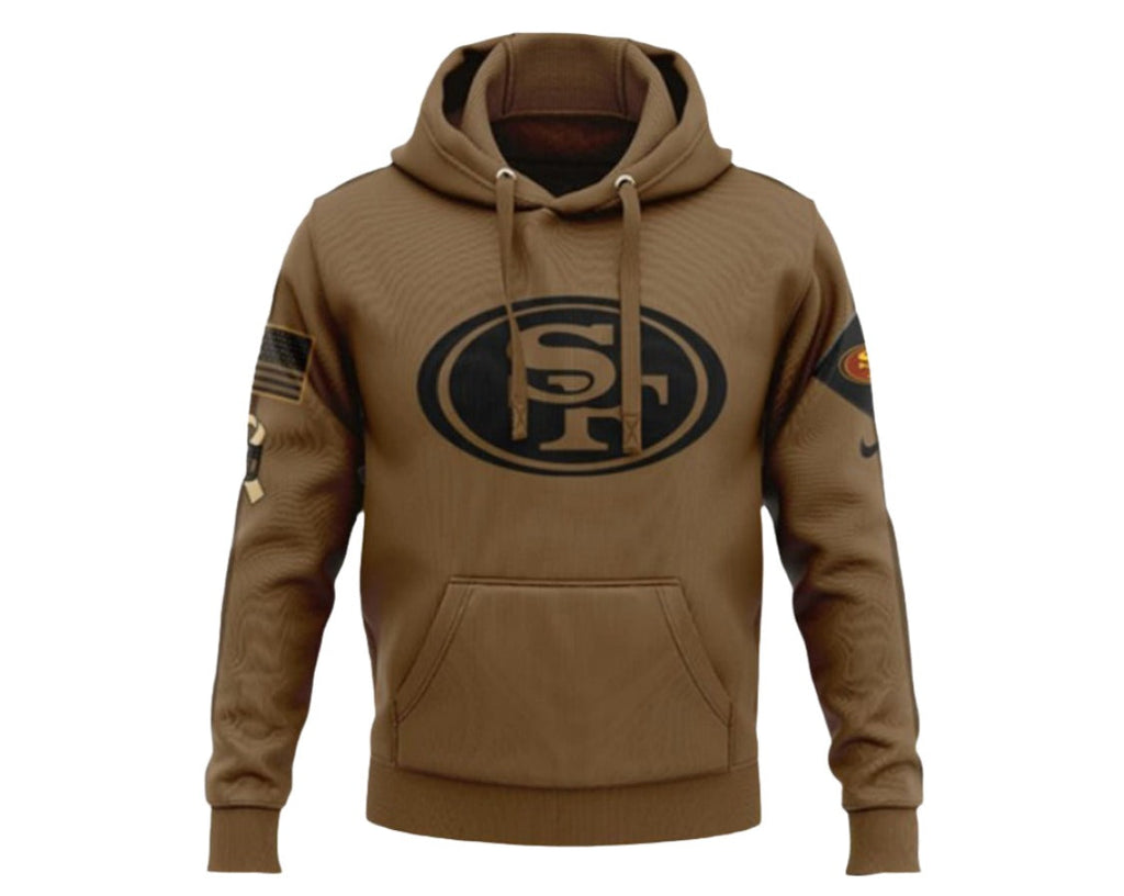 49ers Hoodie Salute to Service Hoodie, HNA Leather, Cotton Hoodie, 49ers-hoodie-salute-to-service-hoodie, Fleece Hoodie, hoodie, Pullover Hoodie, San Francisco, San Francisco Collection, San 
