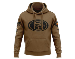 49ers Hoodie Salute to Service Hoodie, HNA Leather, Cotton Hoodie, 49ers-hoodie-salute-to-service-hoodie, Fleece Hoodie, hoodie, Pullover Hoodie, San Francisco, San Francisco Collection, San 