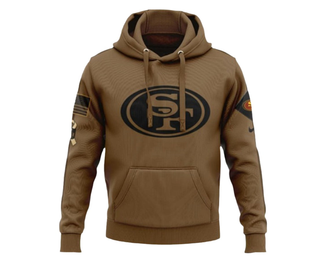 49ers Hoodie Salute to Service Hoodie, HNA Leather, Cotton Hoodie, 49ers-hoodie-salute-to-service-hoodie, Fleece Hoodie, hoodie, Pullover Hoodie, San Francisco, San Francisco Collection, San 