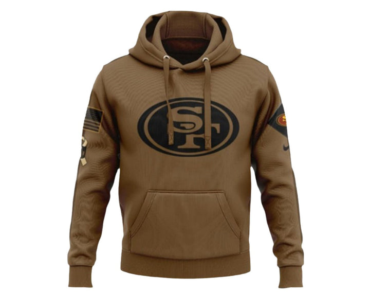 49ers Hoodie Salute to Service Hoodie, HNA Leather, Cotton Hoodie, 49ers-hoodie-salute-to-service-hoodie, Fleece Hoodie, hoodie, Pullover Hoodie, San Francisco, San Francisco Collection, San 