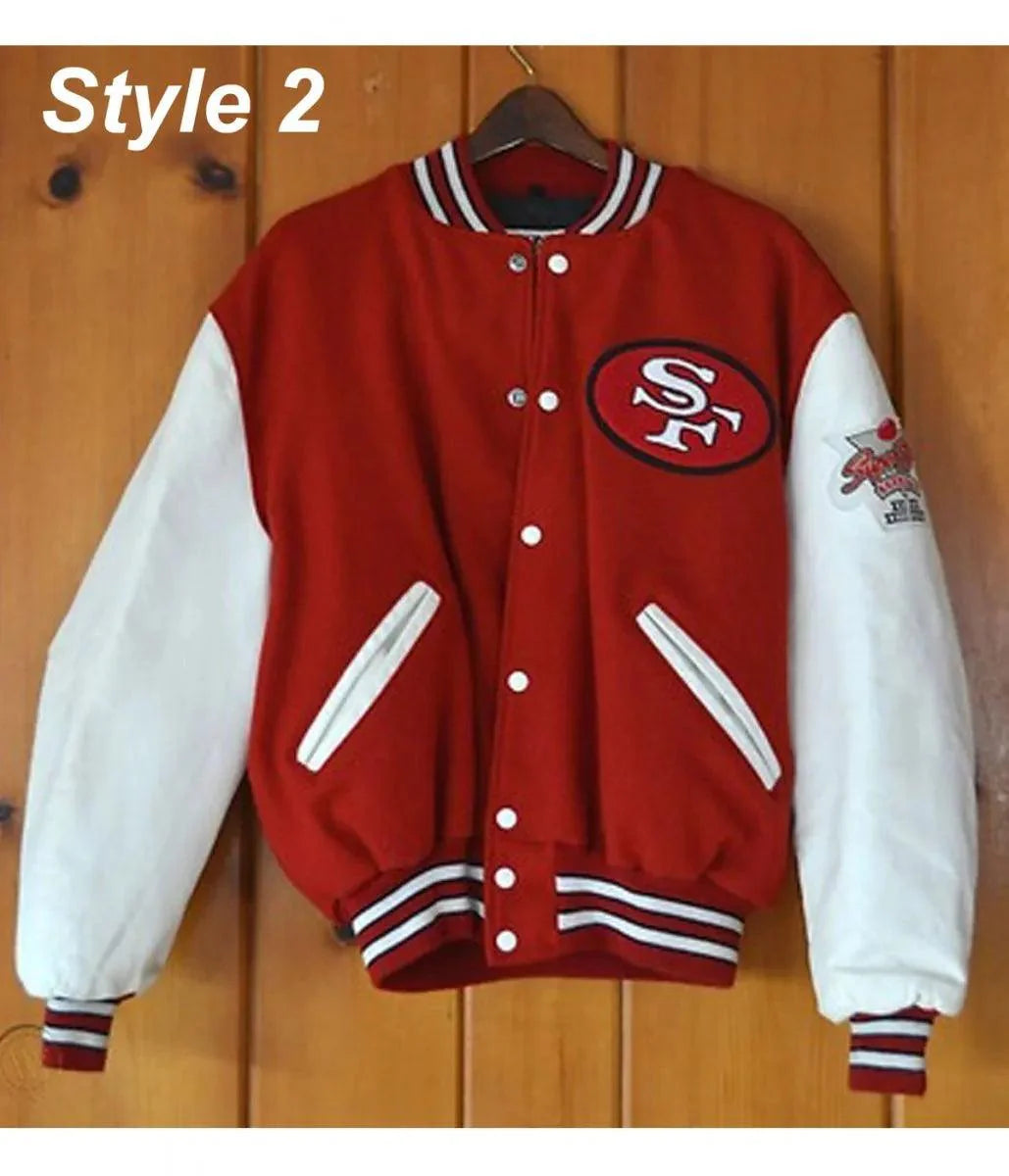 San Francisco 49ers Letterman Varsity Jacket