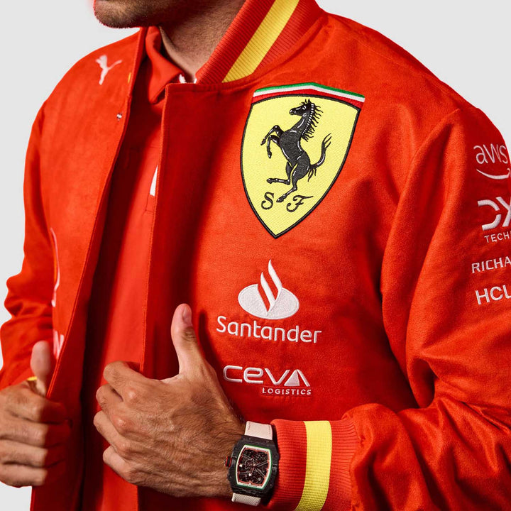 Ferrari Red Varsity Jacket