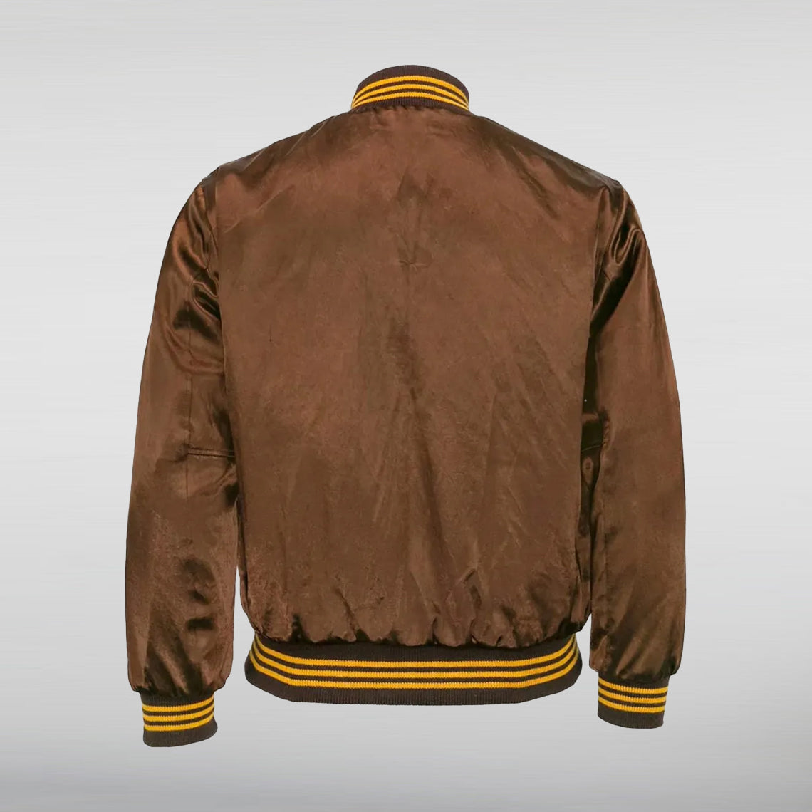 San Diego Bomber Satin Brown Jacket