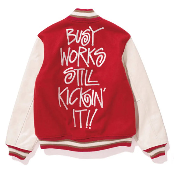 Stussy Bape Varsity Jacket